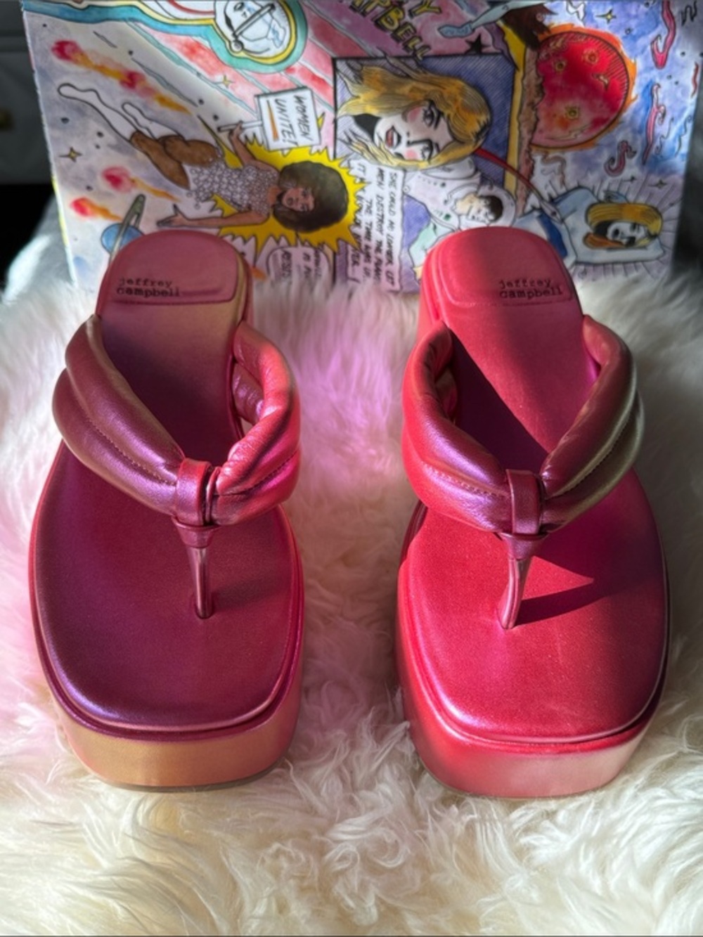 Jeffrey Campbell Iridescent Sandals